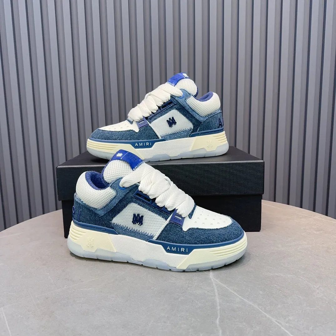 Men's shoes 💰660💰 AMIRI AMIRI trendy brand hot sale 🔥 Available all year round, couples 💑 Official website synchronization Imported fabrics 1⃣️ vs 1⃣️ replica, original factory special original sole, 35-45 (45. non-refundable)